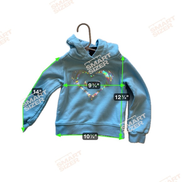 Nike Kids Blue Hoodie with Multicolor Heart - Picture 4 of 4